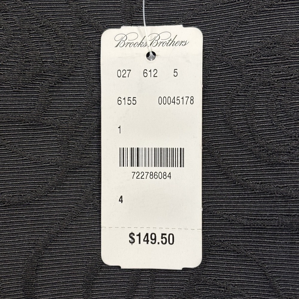 Brooks Brothers Dress 4 Black Cap Sleeve Rose Shift Career Boat Neck NWT $149.50 - Picture 5 of 16